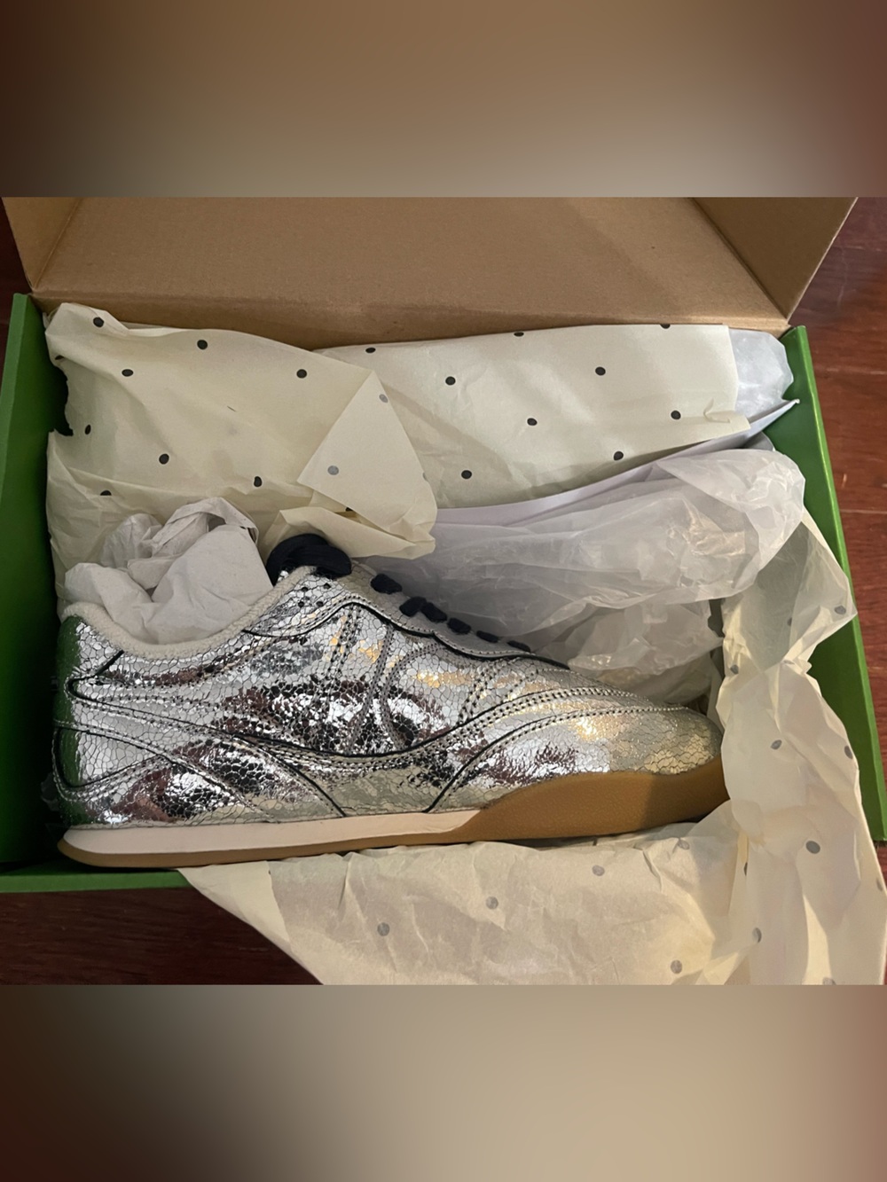 Kate Spade Silver Sneakers With Navy Accents ๐๐๐ฅ - Picture 7 of 13
